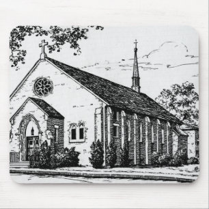 Mousepad St Martin der Ausflug-Kirche