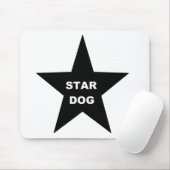 Mousepad Star Dog auf Black Star (Mit Mouse)