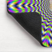 Mousepad Star in Gelb Rosa Blau und Grün (Ecke)
