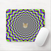 Mousepad Star in Gelb Rosa Blau und Grün (Mit Mouse)