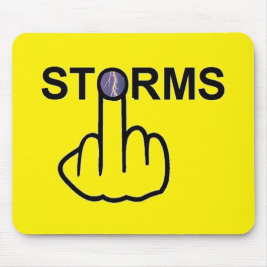 Mousepad-Stürme Gedreht Mousepad (Vorne)