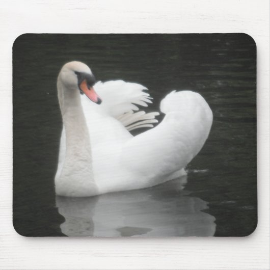 Mousepad Swan Schwimmen (Vorne)