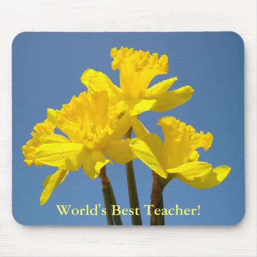 Mousepad Teachers Daffodils, der beste Lehrer der (Vorne)