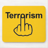 Mousepad Terrorism Gedreht (Vorne)
