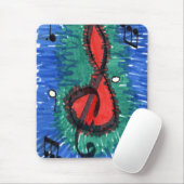 Mousepad "The Sound of Red" abstraktes Design (Mit Mouse)