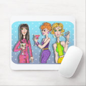 Mousepad - Three Martini Divas (Mit Mouse)