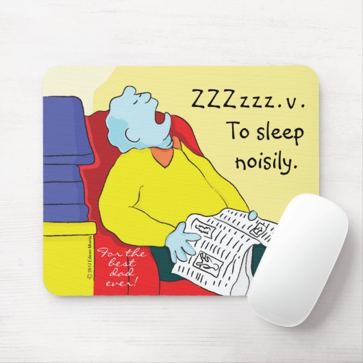 Mousepad "Toon/Vater-to-Sleep Noisily" (Mit Mouse)
