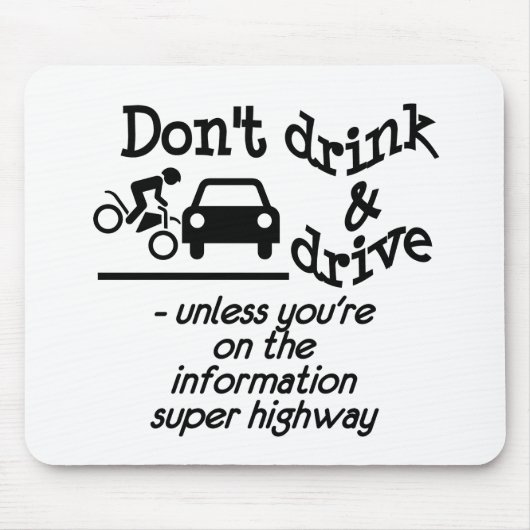 Mousepad trinken und fahren (Vorne)