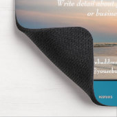 Mousepad Turquoise & Blume - HAMbyWG (Ecke)