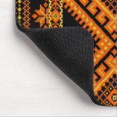 Mousepad ukrainische Querstich-Orange (Ecke)