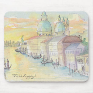Mousepad "Venedig-Wasserfarbenskizze"