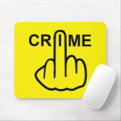 Mousepad-Verbrechen ist kriminell Mousepad (Mit Mouse)