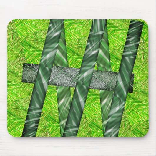 MousePad verde amarelado com riscos e traços verde (Vorne)