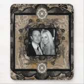 Mousepad vergrößern Schwarz-Braun-Rahmen (Vorne)