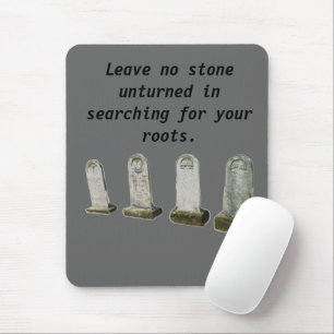 Mousepad - verlassen Sie keinen Stein unturned in