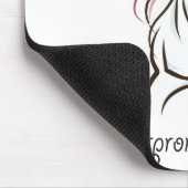 Mousepad Versprechen in Blumen das Porträt (Ecke)