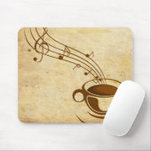 Mousepad vertont Kaffee mit (Mit Mouse)