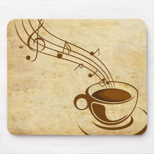 Mousepad vertont Kaffee mit (Vorne)