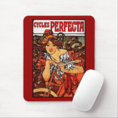 Mousepad Vintag Art Alfons Mucha 1902 Zyklen (Mit Mouse)