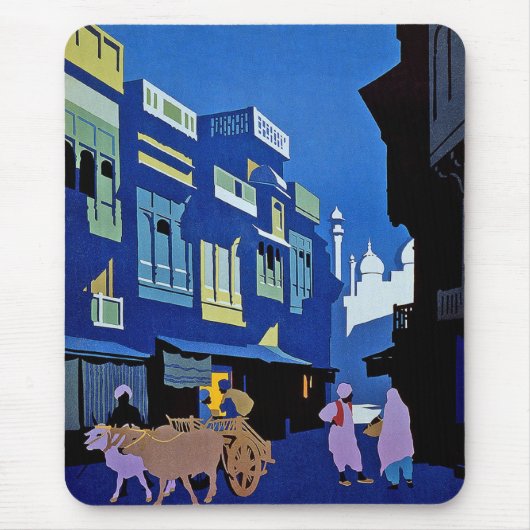 Mousepad Vintag Art India (Vorne)
