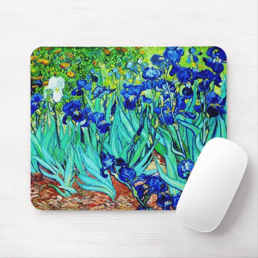 Mousepad Vintag Art Irises (Mit Mouse)