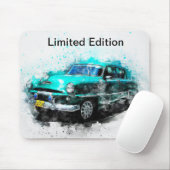 Mousepad Vintag Green Car in limitierter Auflage (Mit Mouse)