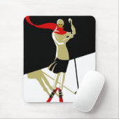 Mousepad Vintag Saint Croix Skifahrer Plakate (Mit Mouse)