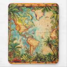 Mousepad-Vintage Atlas Collection Mousepad
