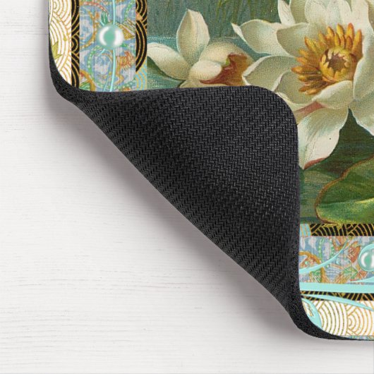 Mousepad Vintage florale Blume (Ecke)