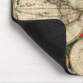 Mousepad Vintage Weltkarte 1689 (Ecke)