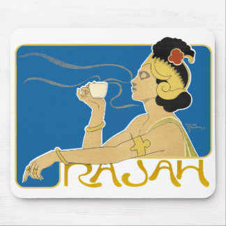 Mousepad: Vintager Rajah-Kaffee Mousepad