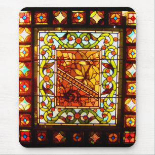 Mousepad-Vintages Buntglas Art-16 Mousepad