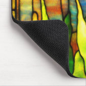 Mousepad-Vintages Buntglas Art-23 Mousepad (Ecke)