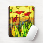 Mousepad-Vintages Buntglas Art-23 Mousepad (Mit Mouse)