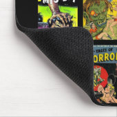 Mousepad Vintages Comic Buchcover Collage (Ecke)
