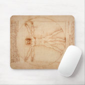 Mousepad Vitruvian Man von Leonardo da Vinci (Mit Mouse)