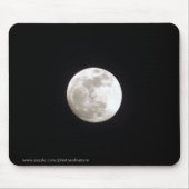 Mousepad - Vollmond auf klarem nächtlichem Himmel (Vorne)