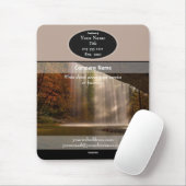 Mousepad-Wasserfall-HAMbyWG-Mauspad Mousepad (Mit Mouse)