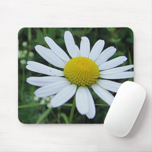 Mousepad weisse Margeritenblüte (Mit Mouse)