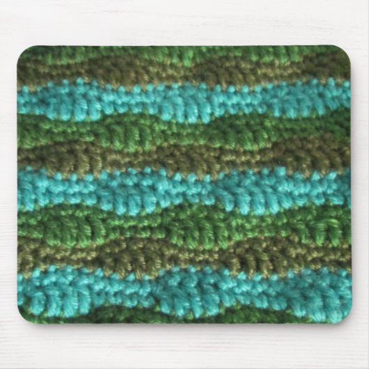 Mousepad - Wellenmuster in Grüntönen (Vorne)