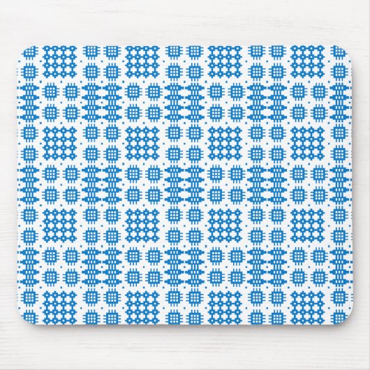 Mousepad: Welsh Tapestry Pattern, Bright Blue Mousepad (Vorne)