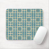 Mousepad: Welsh Tapestry Pattern, Marine, Taupe Mousepad (Mit Mouse)