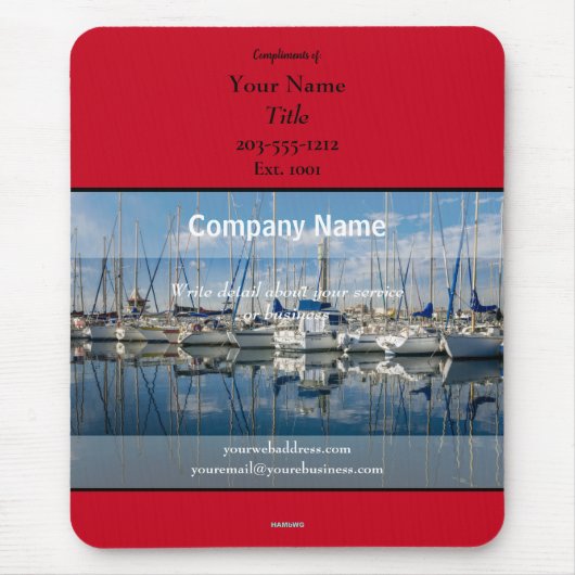 Mousepad-Werbeboote - HAMbyWG Mousepad (Vorne)