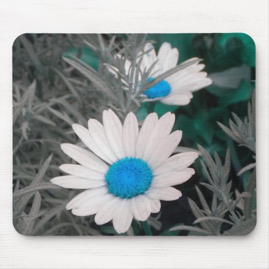 Mousepad "White Daisy" (w Blue) (Vorne)