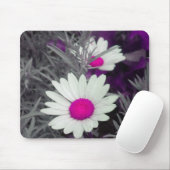 Mousepad "White Daisy" (w Pink) (Mit Mouse)
