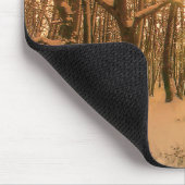 Mousepad Winterwald Schnee und Licht (Ecke)