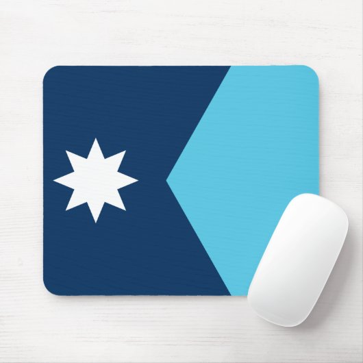 Mousepad with Flag of Minnesota, USA (Mit Mouse)