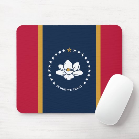 Mousepad with Flag of Mississippi State, USA (Mit Mouse)