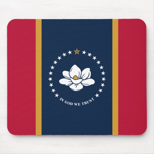 Mousepad with Flag of Mississippi State, USA (Vorne)