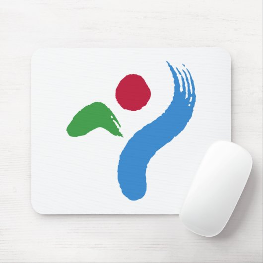 Mousepad with Flag of Seoul, South Korea (Mit Mouse)